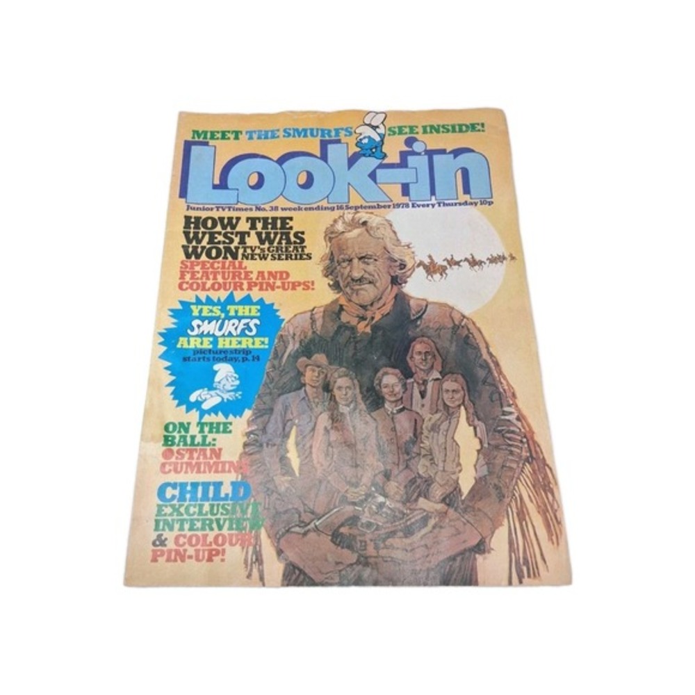 RARE Vintage Look-In Magazine 1978 Vol.38 Nostalgic British Music TV Collectible